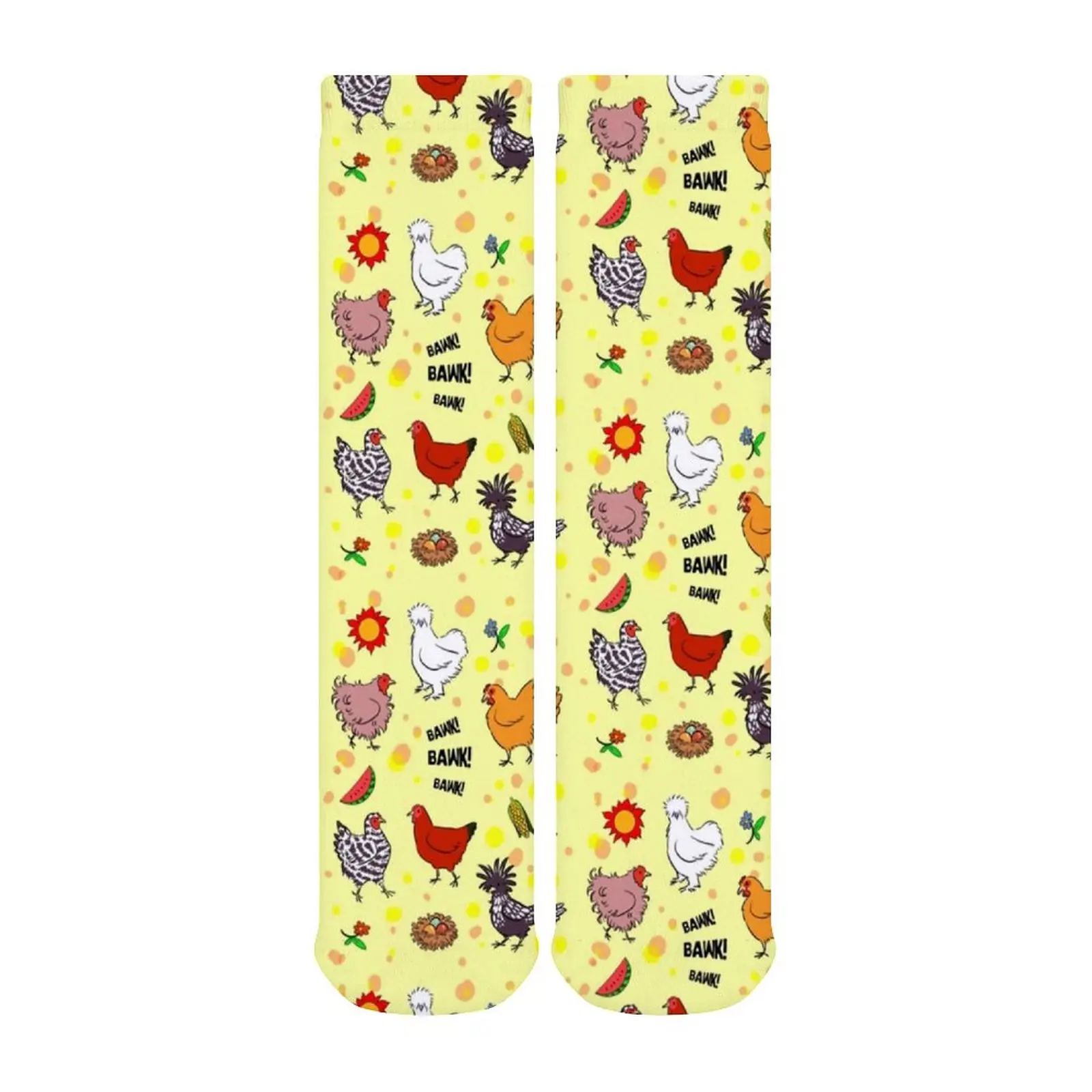 

Chicken Socks Large Chemical Fiber Funny Stockings Paint Spring Lawyer Anti Skid Socks