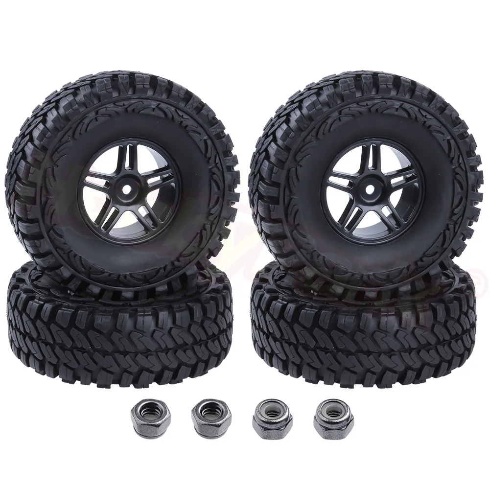 4 шт. резиновые шины и диски 1 9 дюйма с пенопластом для 1/10 RC Rock Crawler Axial SCX10 Traxxas TRX4 RC4WD