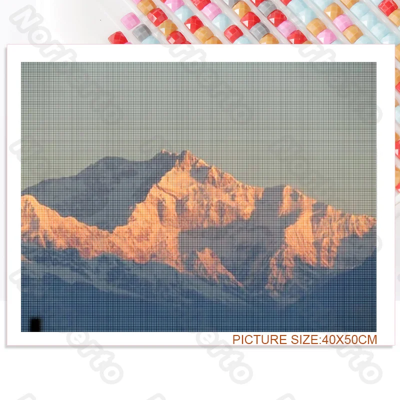 

Natural Landscape Diy Diamond Decoration Painting Square or Round Diamond Embroidery Cross Stitch Handmade Gift for Home Decorat