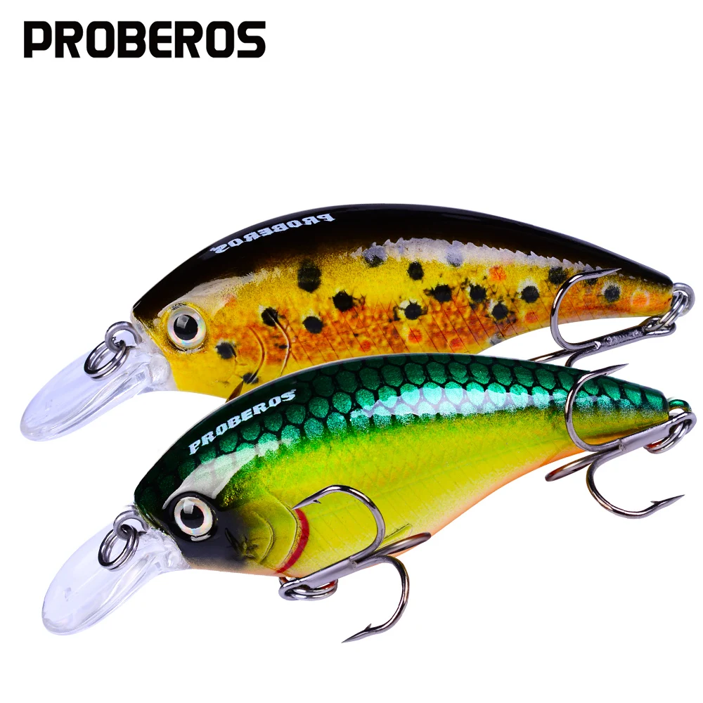 

Рыболовная приманка PROBEROS, 3-7,6 см, приманка для рыбалки, 10 г, жесткая приманка, искусственный воблер с крючком 6 #, рыболовные снасти