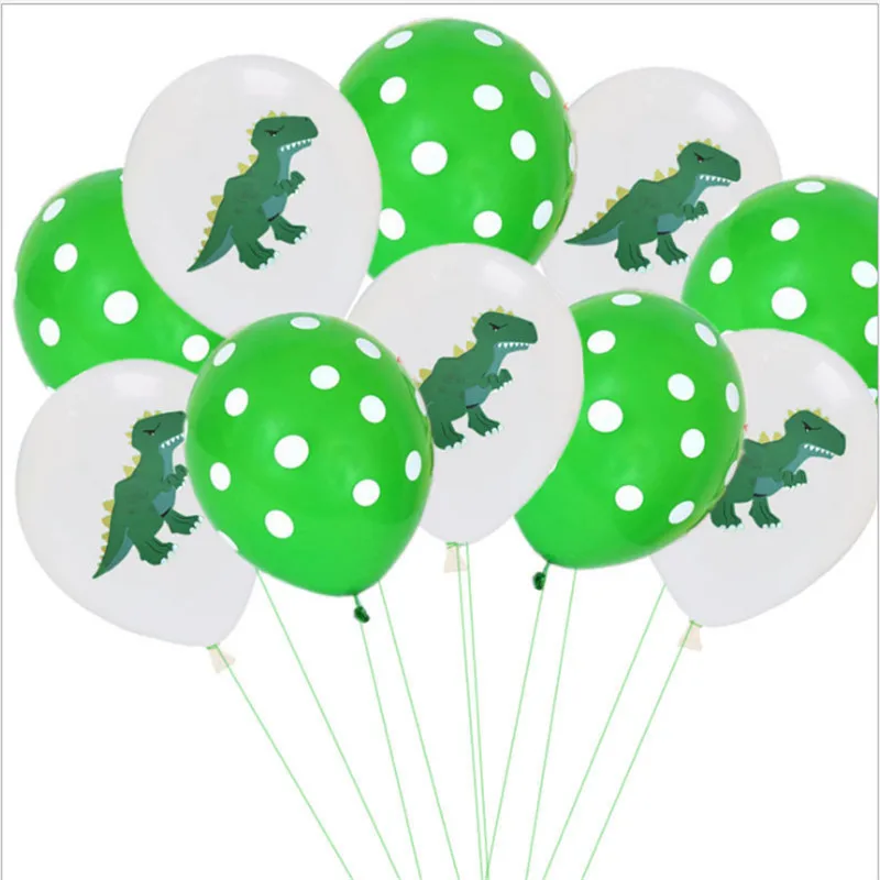Горячая Распродажа 12 дюймовый воздушный шар с пайетками динозавра тематика леса