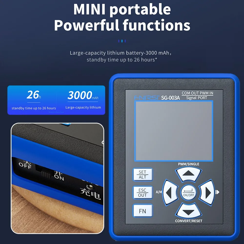 

FNIRSI SG-003A PWM Signal Generator 0-20mA/0-10V Current Voltage Simulator Analog Sources Transmitter Adjustable Calibrator Test