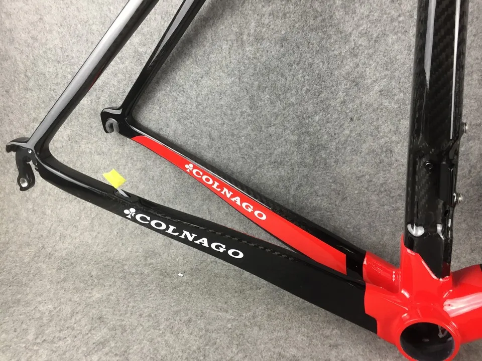Красный Colnago C60 карбоновый Дорожный полный велосипед с R7000 Groupset углеродный саржевый рулевой руль красный COLNAGO