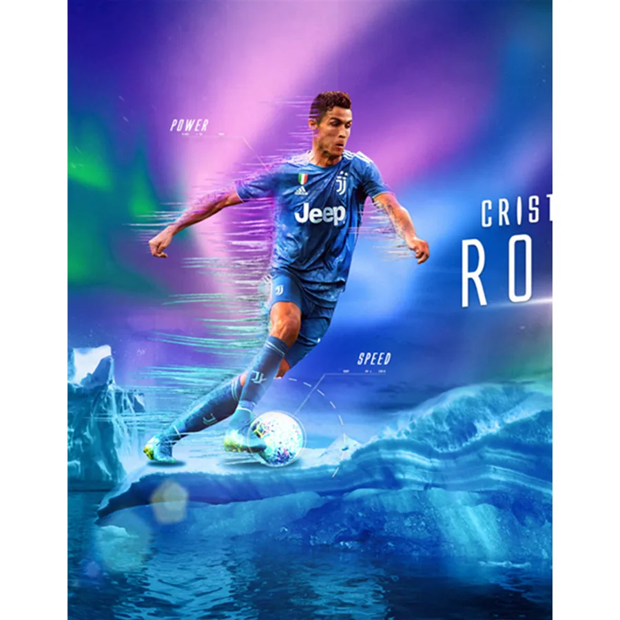 

5D DIY Full Round/Square Diamond Painting Football Star Cristiano Ronaldo Diamond Embroidery Cross Stitch Mosaic Home Decor Art
