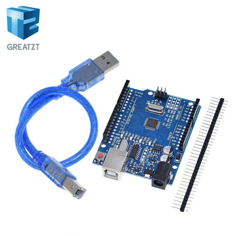 GREATZT высокое качество один набор UNO R3(CH340G) MEGA328P для Arduino UNO R3 ATMEGA328P-AU макетная плата