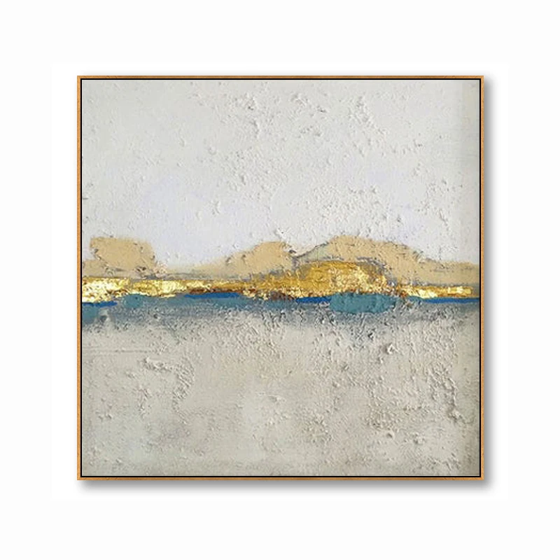 Handmade Painting Northern European-Style Restaurant Decorative Hong Kong Style Abstract Modern Minimalist Triple Hangi | Дом и сад