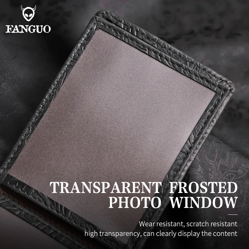 Genuine Leather Card Holder Bag Handmade Cowhide Card Wallet Drive License Slot Case Portable Storage Card Pack Money Bag