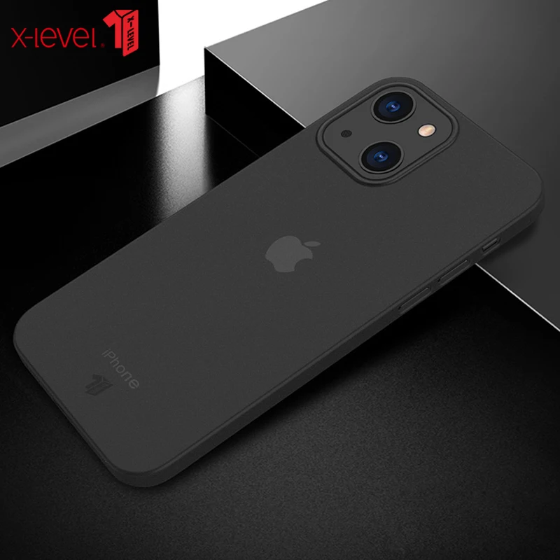 Ультратонкий Прозрачный матовый чехол X-level для iPhone 13 Pro Max Mini | Мобильные телефоны
