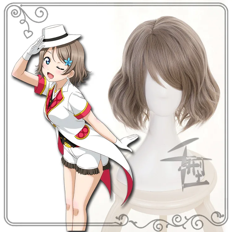 Парик для косплея Ватанабэ Love Live! Солнечный свет! Костюм парики костюмы на