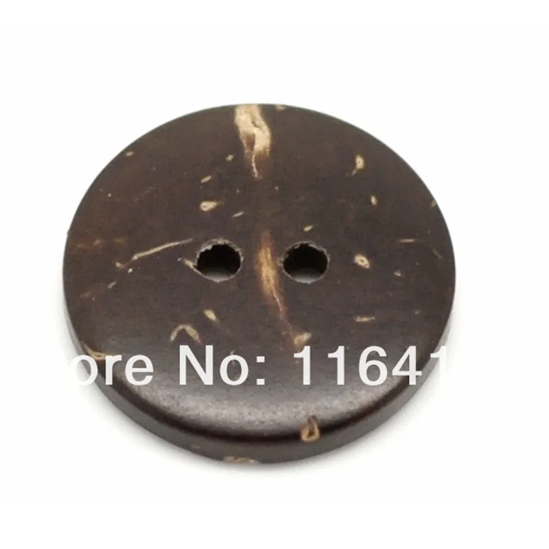 50 шт./лот натуральные кокосовые пуговицы и деревянные круглой формы 10 мм детские