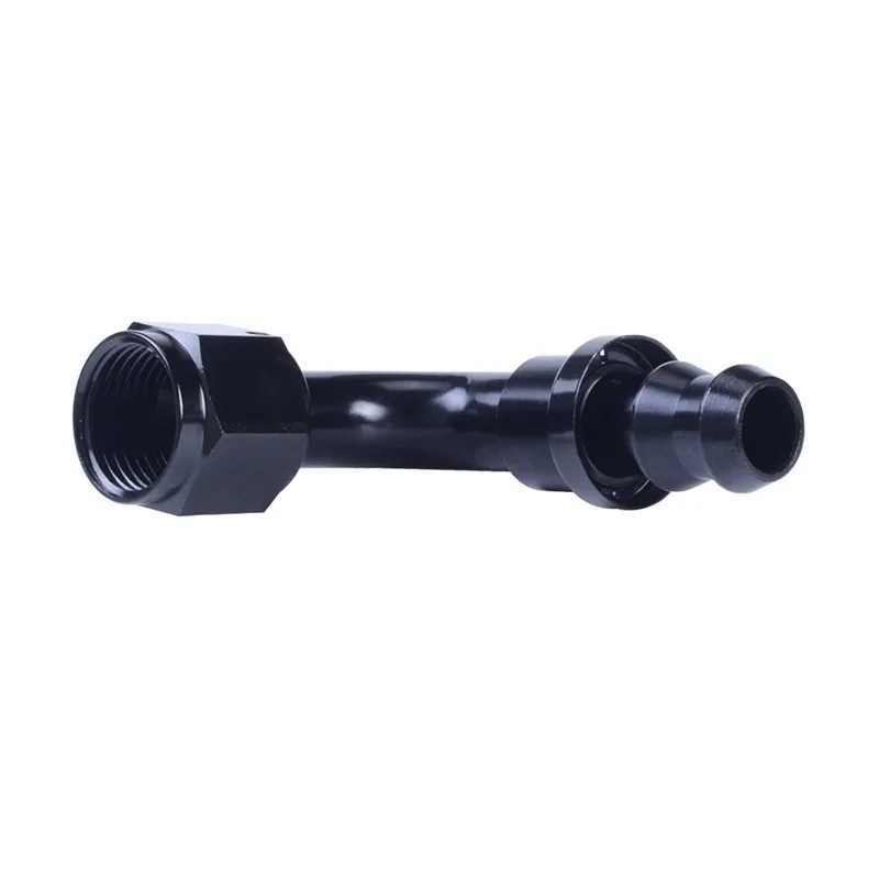 AN8 0 45 90 180 Degree Fuel Line Push-on Fitting Adapter Aluminum Oil Hose End Fittings Cooler Reusable | Автомобили и мотоциклы