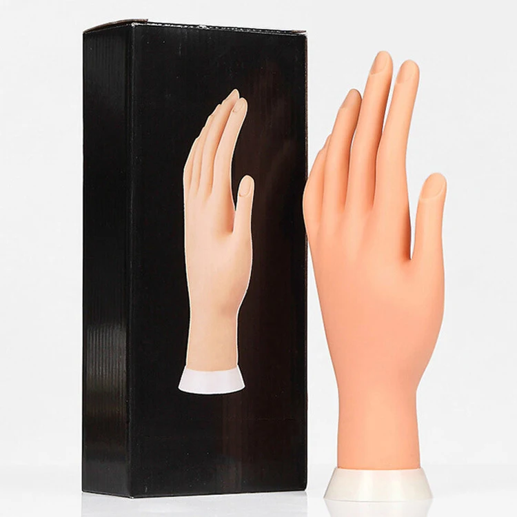 Фальшивая ручка для обучения ногтевого салона 1 шт. гибкий мягкий пластиковый