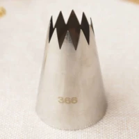 366 8ft large open star piping nozzle cake decorating tools stainless steel icing cream nozzles bakeware pastry tips