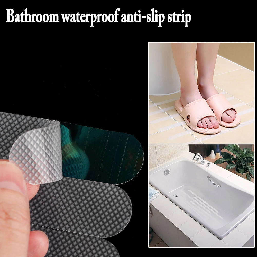 6 шт./компл. Ванная комната лента Нескользящие наклейки коврик анти скольжения
