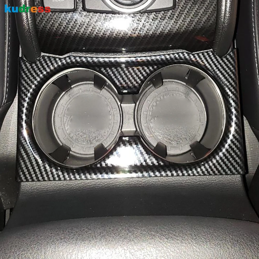 Передняя Крышка держателя стакана для воды из углеродного волокна Mazda CX5 CX 5 KF 2017