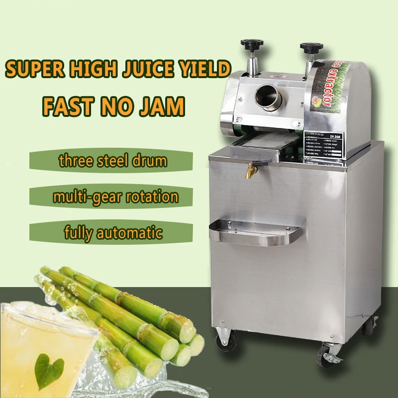 

New Commercial 220V Electric Sugarcane Large-scale Juicer Vertical Sugarcane Machine 750W Sugarcane Squeezing Machine