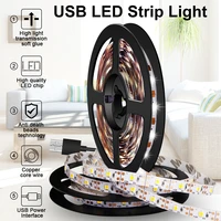 usb strip led night light tv led ribbon flexible light tape 5v cabinet lamp led decoration strip lamp 0 5m 1m 2m 3m 4m 5m 2835