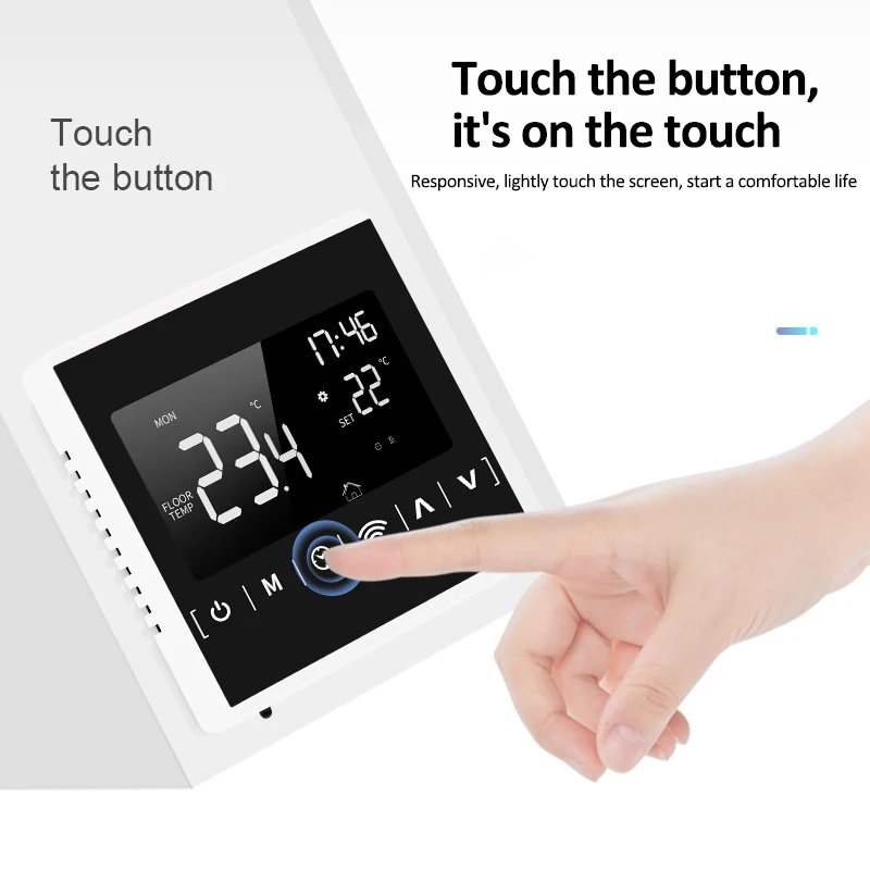 

Home Smart Intelligent WiFi Thermostat Room Electric Water Gas Boiler Floor Heating Temperature Controller