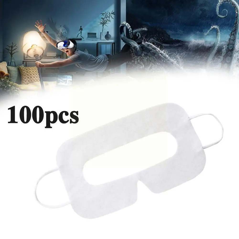 

100pcsxvr Eye Pad For Oculus Quest 2 Vr Eye Cotton Cloth Face Disposable Vr Cover X4h4