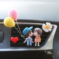 creative couple car decoration air outlet perfume clip aromatherapy air conditioning car interior accessories cute ornaments