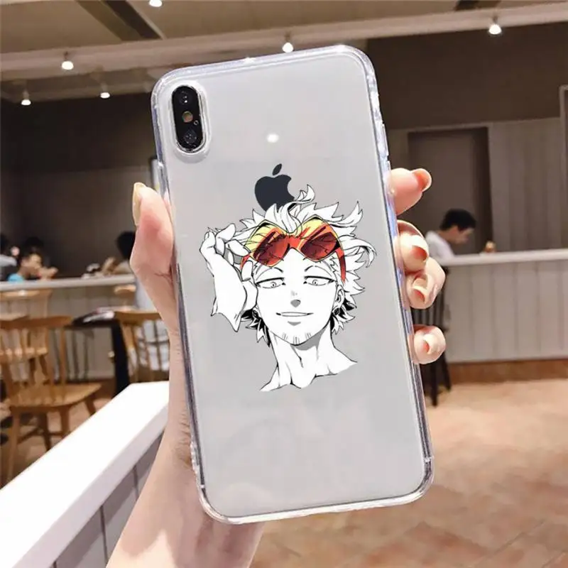 

Hawks Coat Anime Phone Case Transparent soft For iphone 5 5s 5c se 6 6s 7 8 11 12 plus mini x xs xr pro max