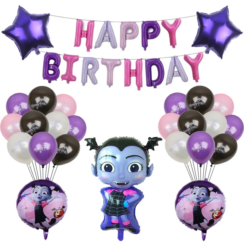 Новинка 1 комплект детский вампира для девочек воздушные шары на день рождения Anniversaire вечерние Хэллоуин