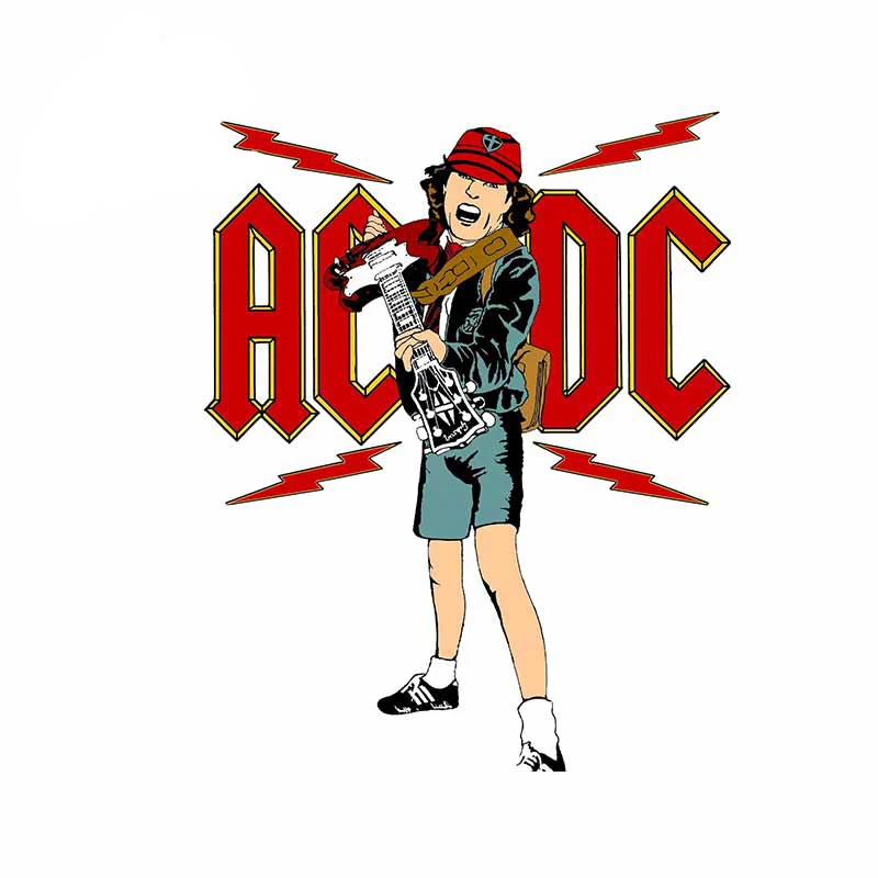 13 см музыкальная наклейка DCAC DC AC виниловая забавная Автомобильная для автомобиля