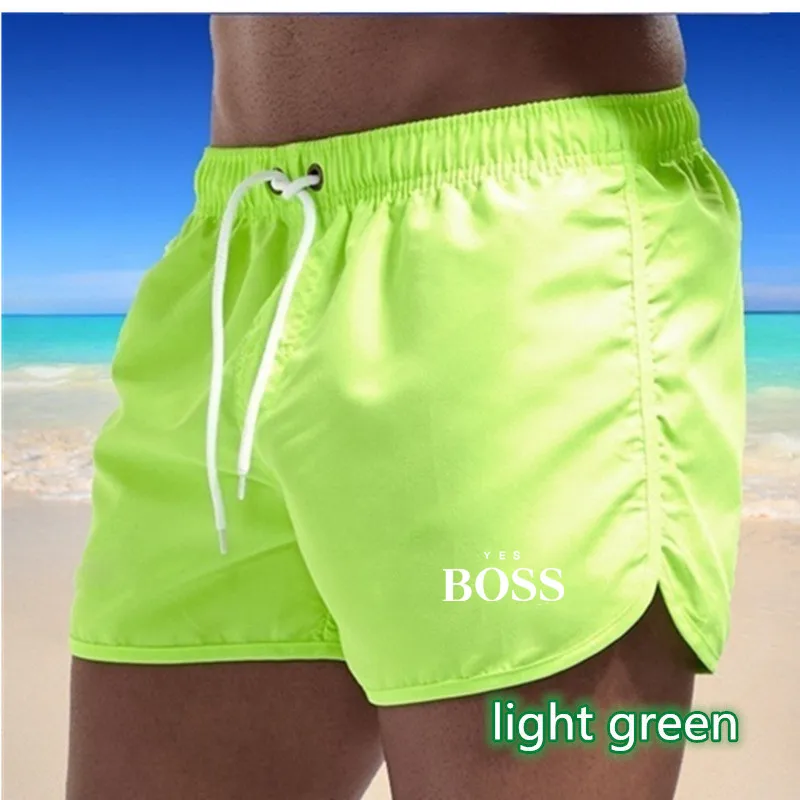 

2021 Summer Gyms Fitness Hot Shorts Men Solid Shorts Male Summer Loose Breathable Comfortable Shorts Beach Shorts Plus