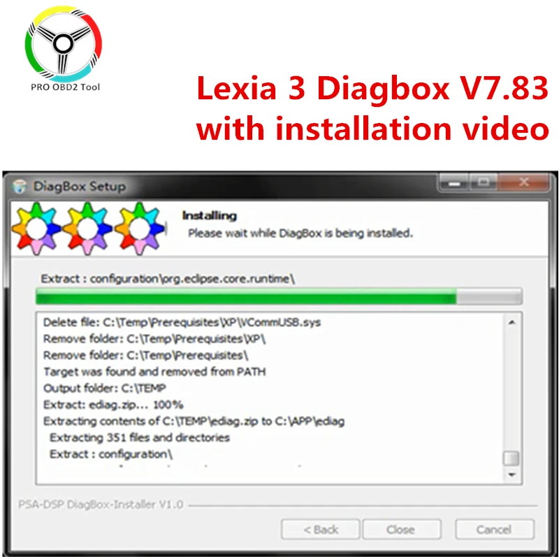 Nieuwe Lexia 3 Lexia3 Diagbox V7.83 PP2000 Software Voor Lexia 3 FW921815C Diagbox V7.83 Voor Citroen Peugeot Auto Diagnostische tool