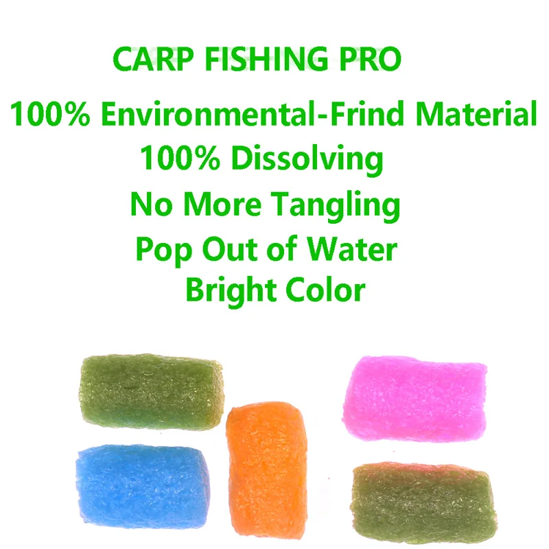 Jigeecarp 50 шт./пакет pva мешок для ловли карпа самородки воде растворять Pop Up пены