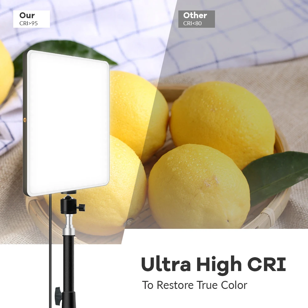 Dimmable LED Lighting Panel Photography Fill-in Light With Tripod Stand Remote Control Photo Studio Video Lamp for Live YouTube |