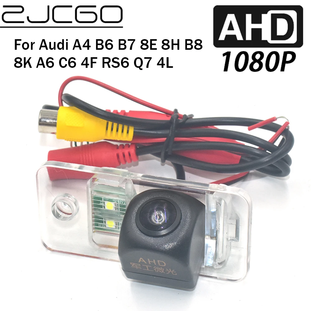 

Автомобильная камера заднего вида ZJCGO AHD 1920*1080P для Audi A4 B6 B7 8E 8H B8 8K A6 C6 4F RS6 Q7 4L