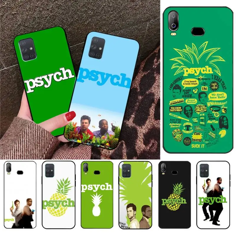 

KPUSAGRT Psych Shawn and Gus Black Cell Phone Case For Samsung Galaxy A21S A01 A11 A31 A81 A10 A20 A30 A40 A50 A70 A80 A71 A51