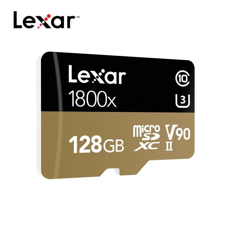 Lexar Профессиональный 1800x microSDXC UHS II карты Micro SD Card 64 Гб оперативной памяти 32