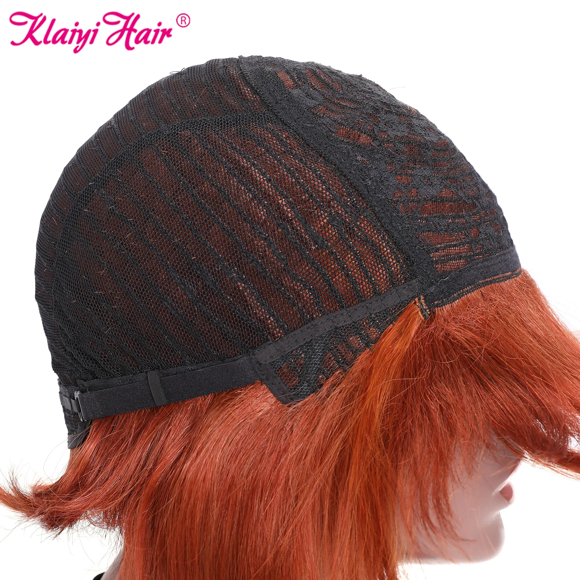 Klaiyi прямые волосы боб бэйан парик короткий 8 дюймов короткие бразильские Remy