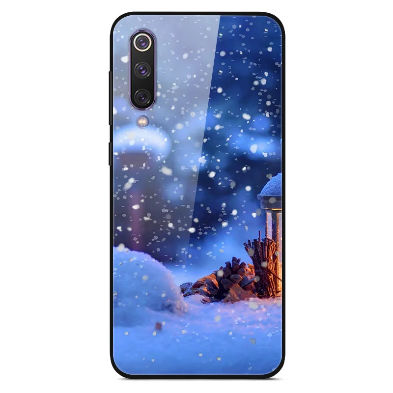Christmas 16 Для samsung J4 Plus чехол закаленное стекло твердая задняя крышка для samsung Galaxy J4 Plus чехол J 4 Plus A20E A2 Core Note 10 Plus - Цвет: Christmas 16