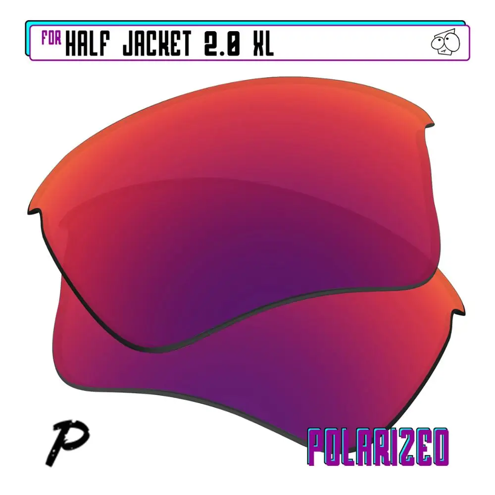 

Поляризованные Сменные линзы EZReplace для-Oakley Half Jacket 2,0 XL Glasses-Midnight P