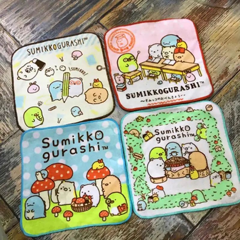 1 шт. изысканный японский квадратный плюшевый носовой платок Sumikko Gurashi для рук