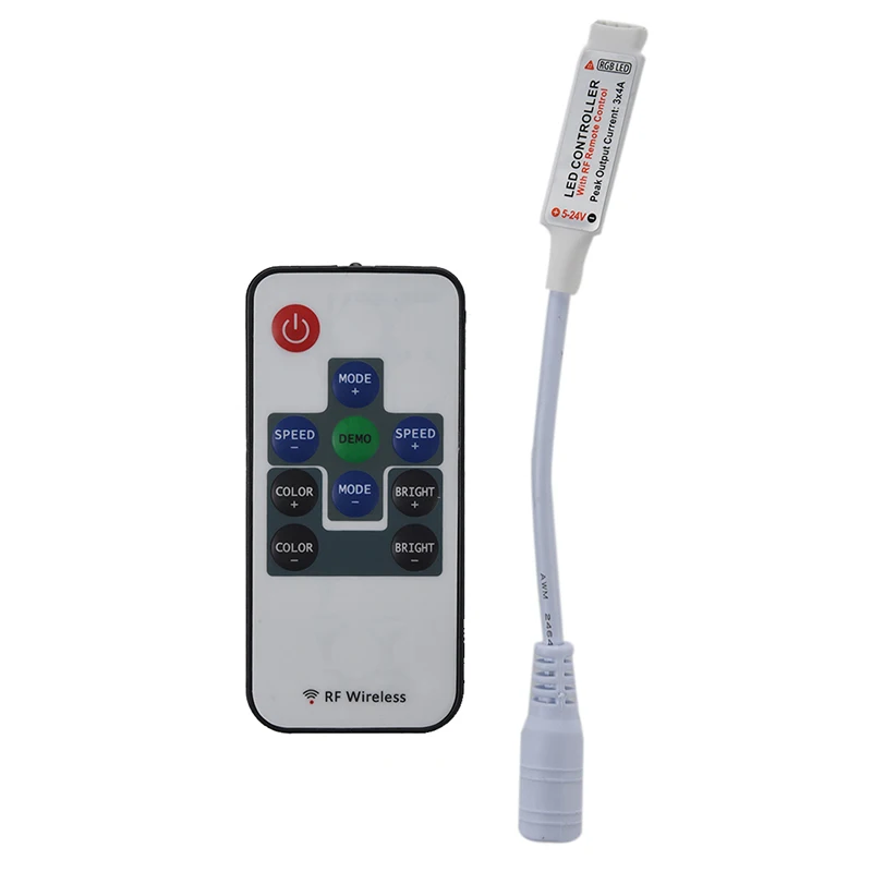 Промо акция! Пульт дистанционного управления RF и диммер для светодиодной ленты RGB