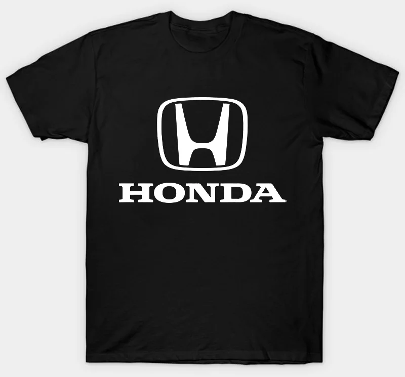 Honda Tall Футболка белая стандартная черная футболка с логотипом