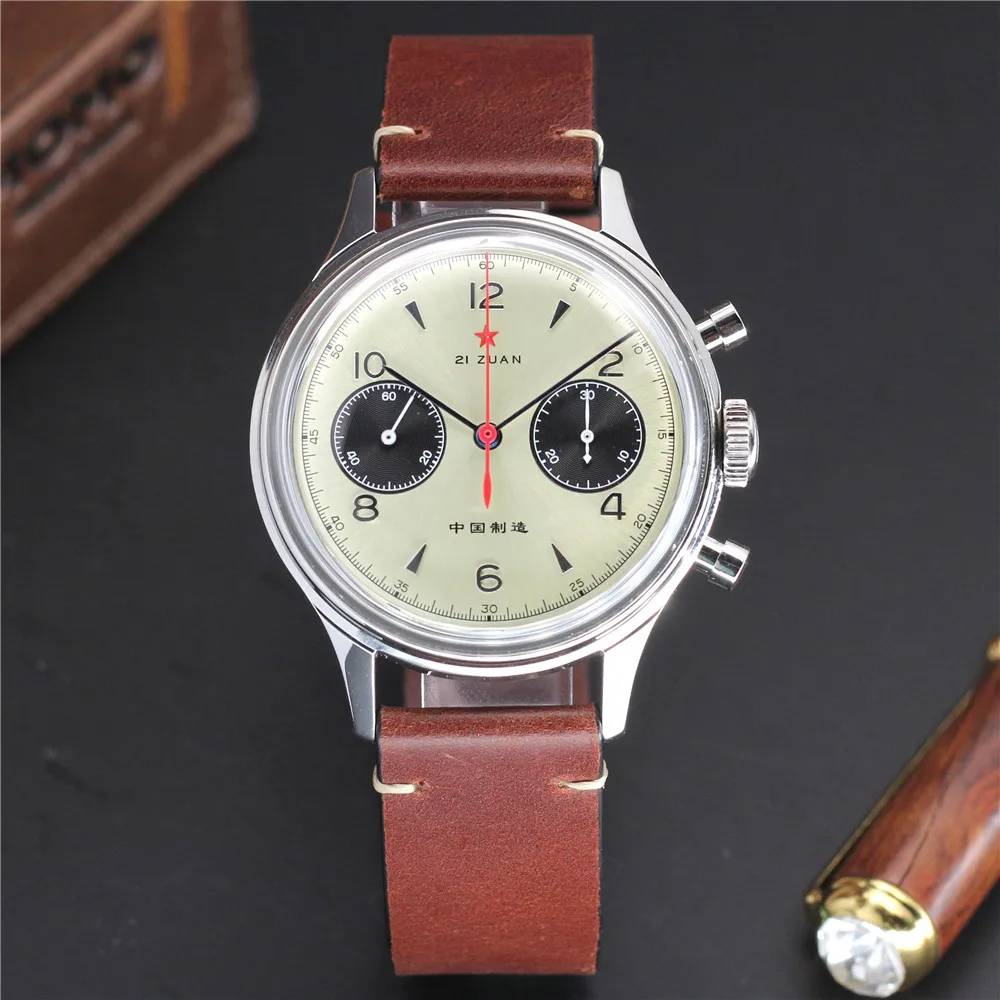 Мужские акриловые часы хронограф SEAKOSS RED STAR 1963 мужские механические Sapphire 21 Zuan с