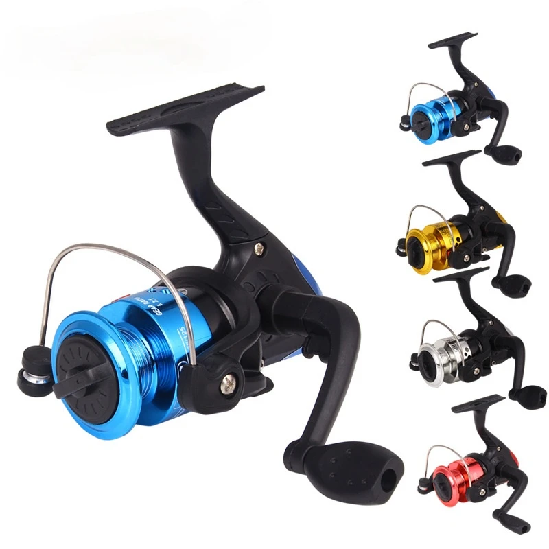 Left and Right Hand Universal Without Thread Foldable Handle Electroplated Spinning Wheel Fishing Reel  Fishing Wheel enlarge