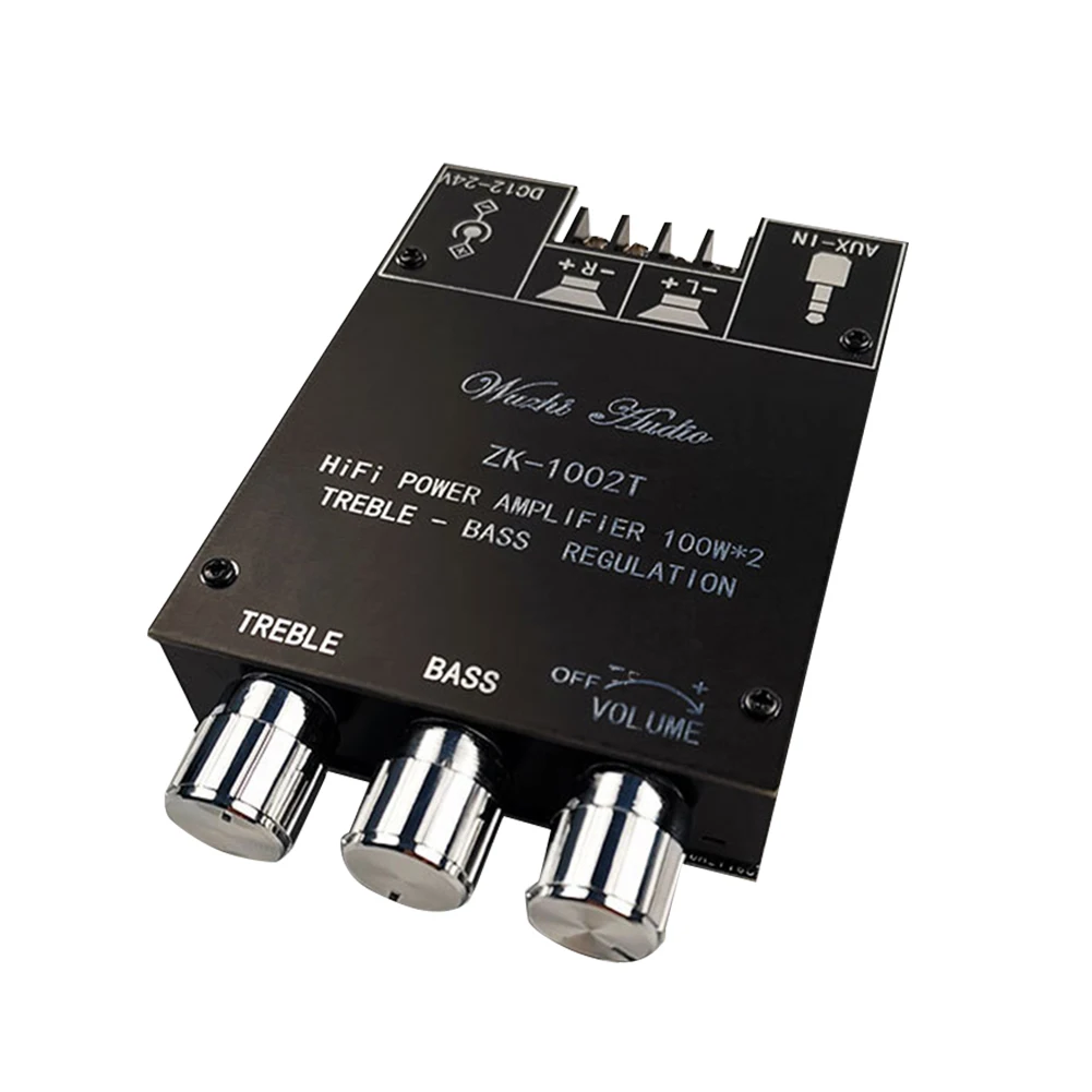ZK-1002T TPA3116D2 Bluetooth 5 0 панель усилителя сабвуфера 100 Вт * 2 HIFI каналов аудио мощность