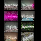 Неоновые светодиодсветодиодный ночные знаки с именем на заказ, персонализированные неоновые знаки с именем, для детской спальни, для украшения стен, рождественский подарок