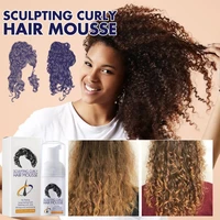 30ml no flaking hair curl mousse shaping curly styles natural curl boost sculpting hair bounce cream for female