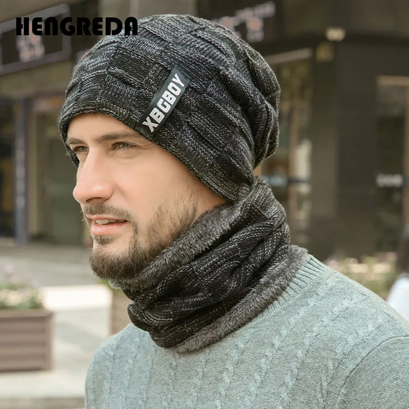 

Зимняя Вязаная Шапка-бини с флисовой подкладкой