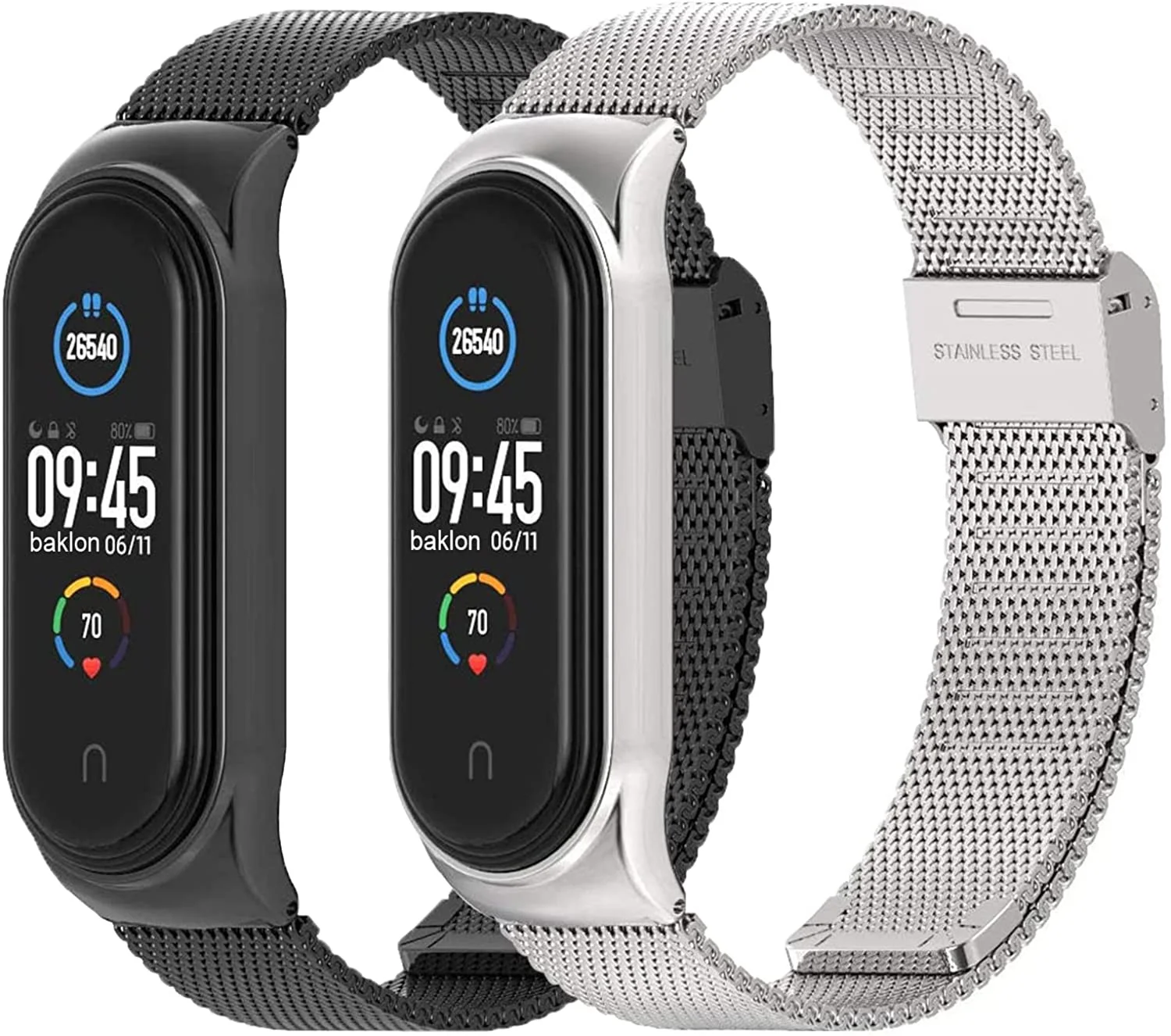 

Milanese Strap for Xiaomi Mi Band 6 5 4 3 Replacement Metal Stainless Steel Magnetic Clasp Wristband for Miband 3 4 5 6