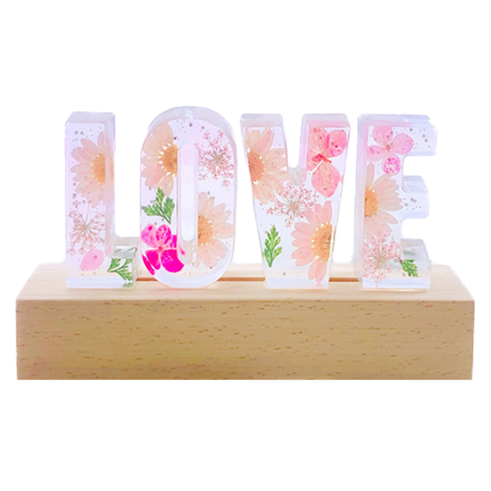 

Dried Flower Valentine's Day Mother's Birthday Gift Light Love Nightlight Desk Lamp Decorative LED Light NIN668