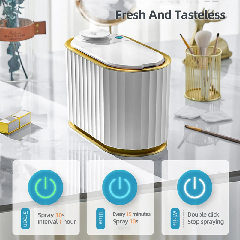 aromatherapy smart trash can bathroom toilet desktop smart sensor garbage bin with aromatherapy air freshener car trash can free global shipping