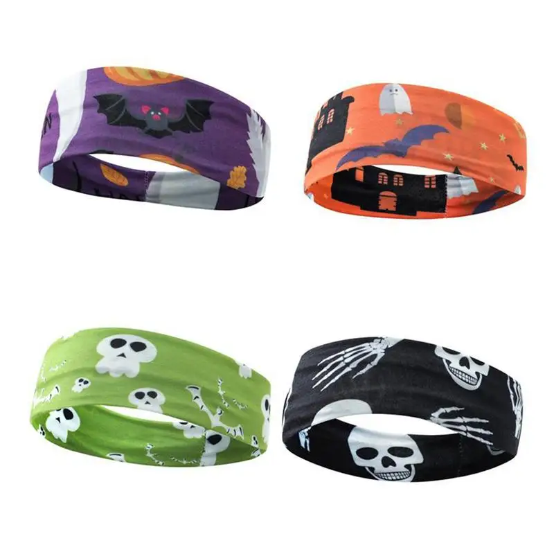 

4pcs Halloween Party Lovely Hair Decorations Headwears Hair Accessories Head Wrap